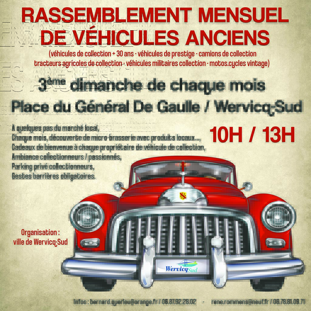 Rassemblement mensuel de véhicules anciens