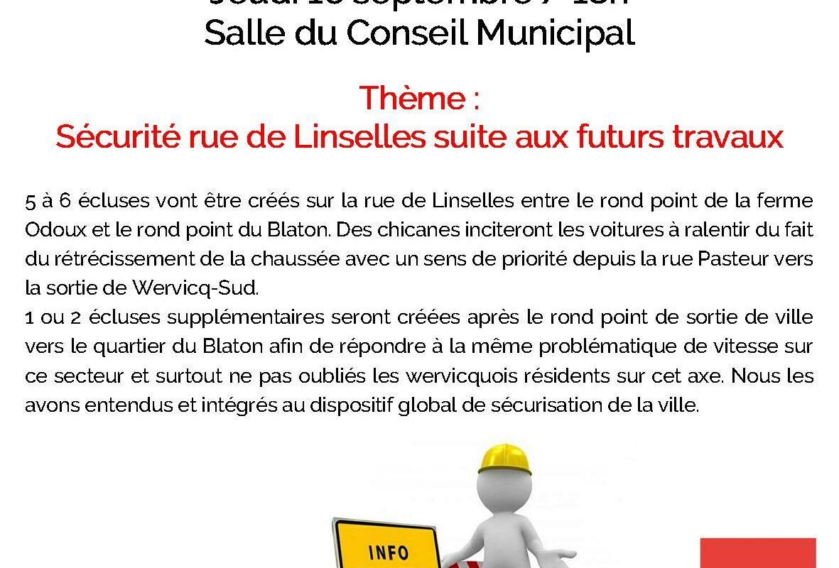 Réunion publique – Sécurité rue de Linselles