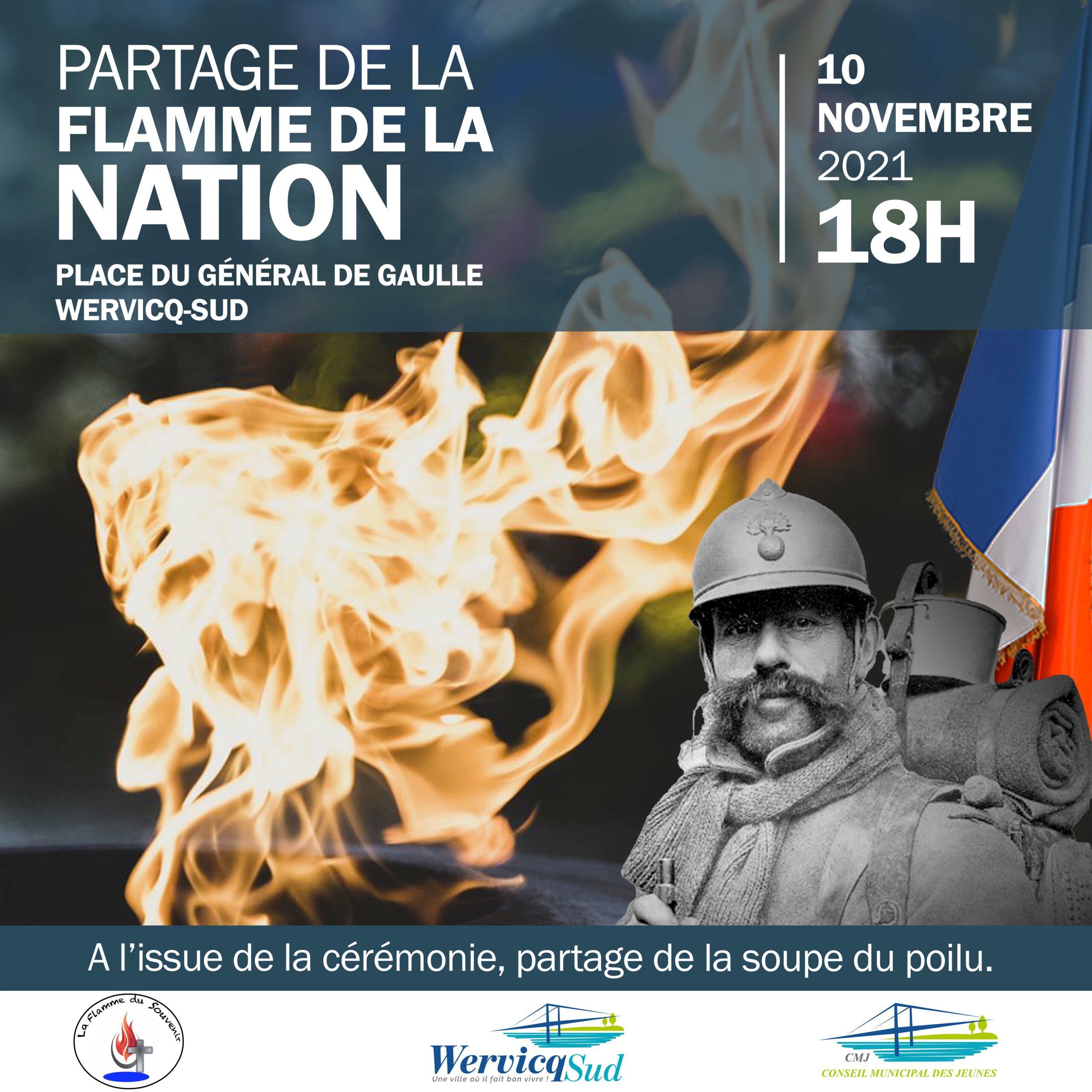 Partage de la flamme de la nation