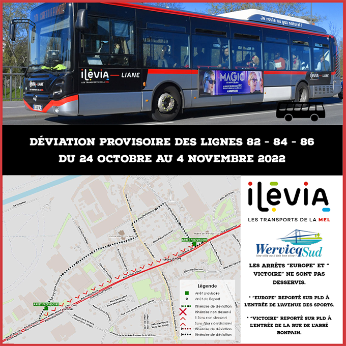 ILEVIA : Travaux nouvel arrêt « Europe »