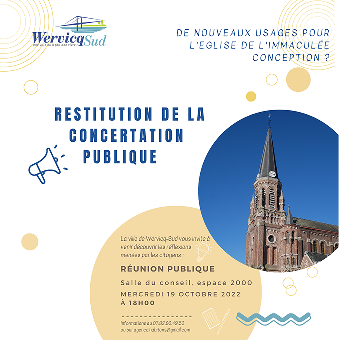 Réunion publique – Restitution de la concertation publique