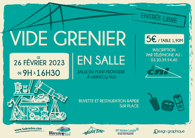 Vide grenier en salle