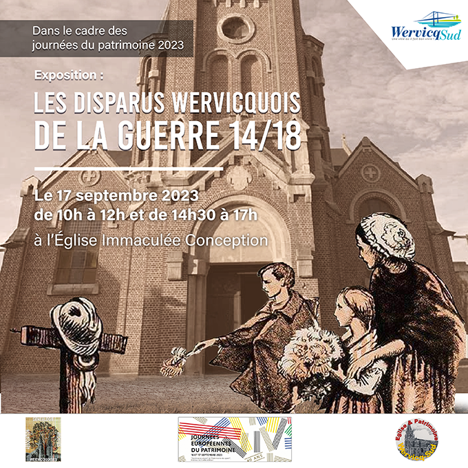 Journées du Patrimoine : Exposition les disparus Wervicquois de la guerre 14/18