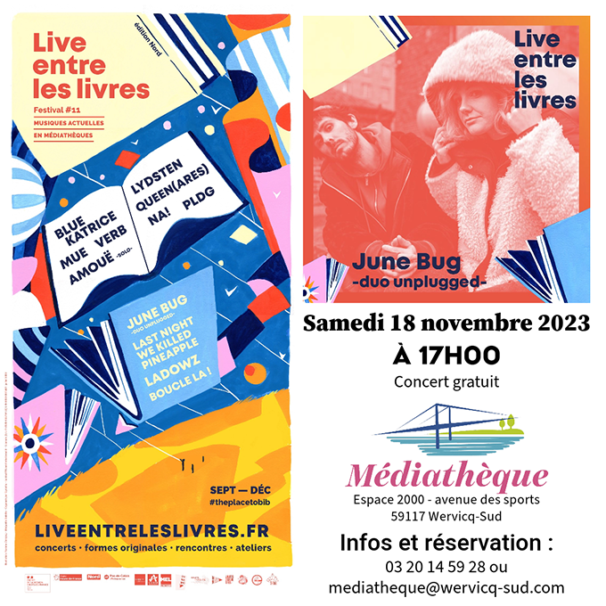 Live entre les livres – June Bug