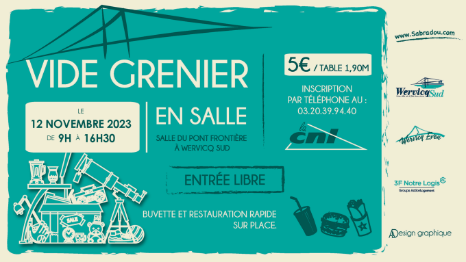 Vide grenier en salle