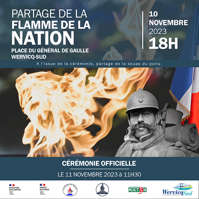 Partage de la flamme de la nation – Cérémonie officielle du 11 novembre