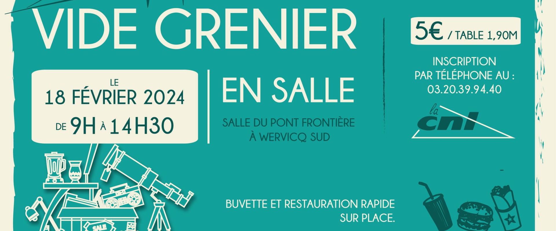 Vide grenier en salle