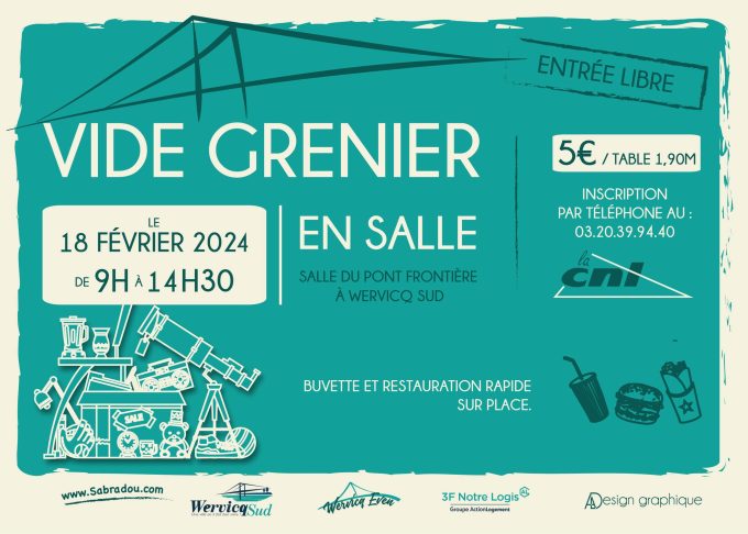 Vide grenier en salle