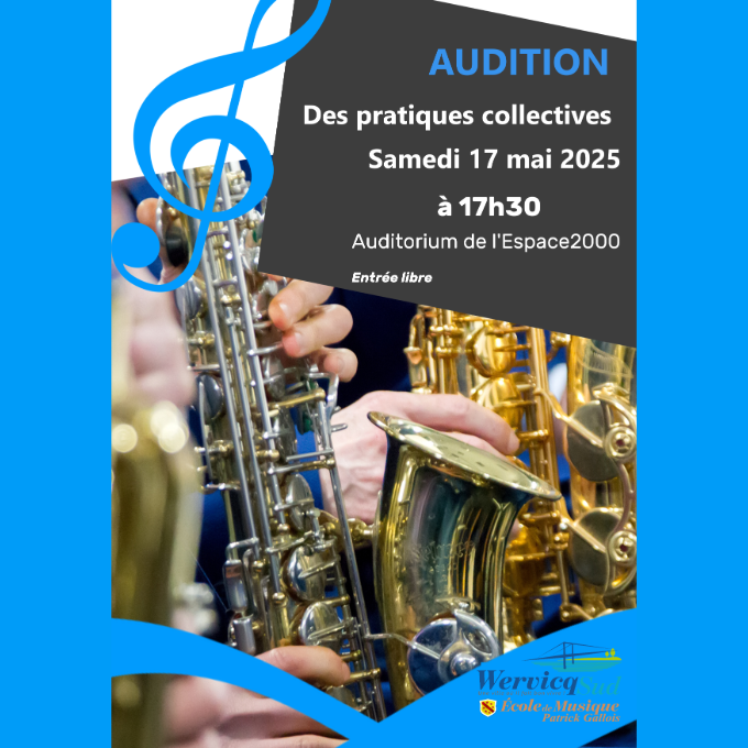 Audition des pratiques collectives – Ecole de musique