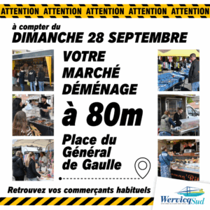 Marché de ville déménagement