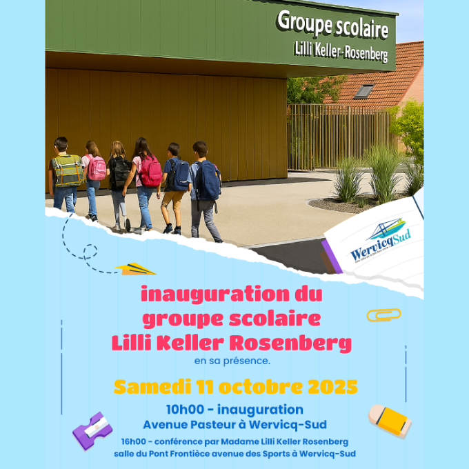 Inauguration du groupe scolaire Lilli Keller Rosenberg