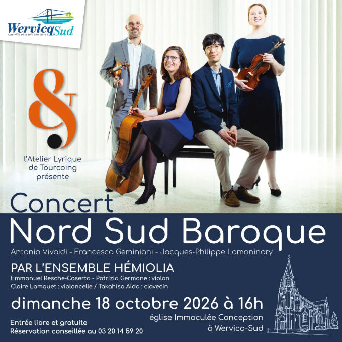 Concert Nord Sud Baroque – Par l&rsquo;ensemble Hémiolia